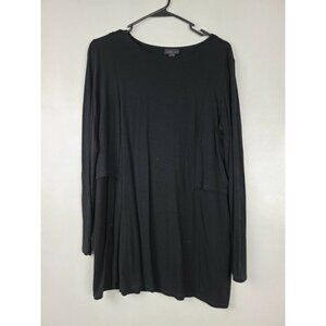 J Jill Wearever Collection Black Tunic Top Size S